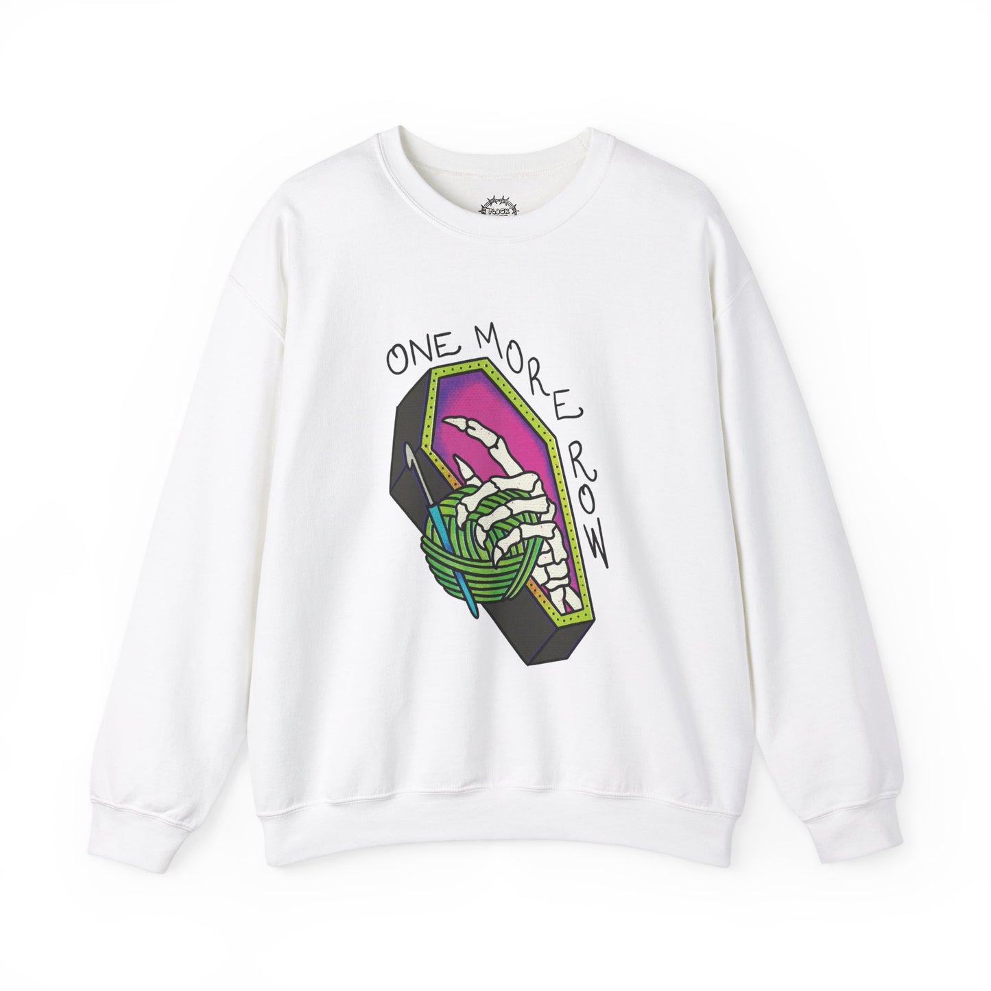 One More Row Crewneck | Cozy Sweatshirt for Yarn Lovers