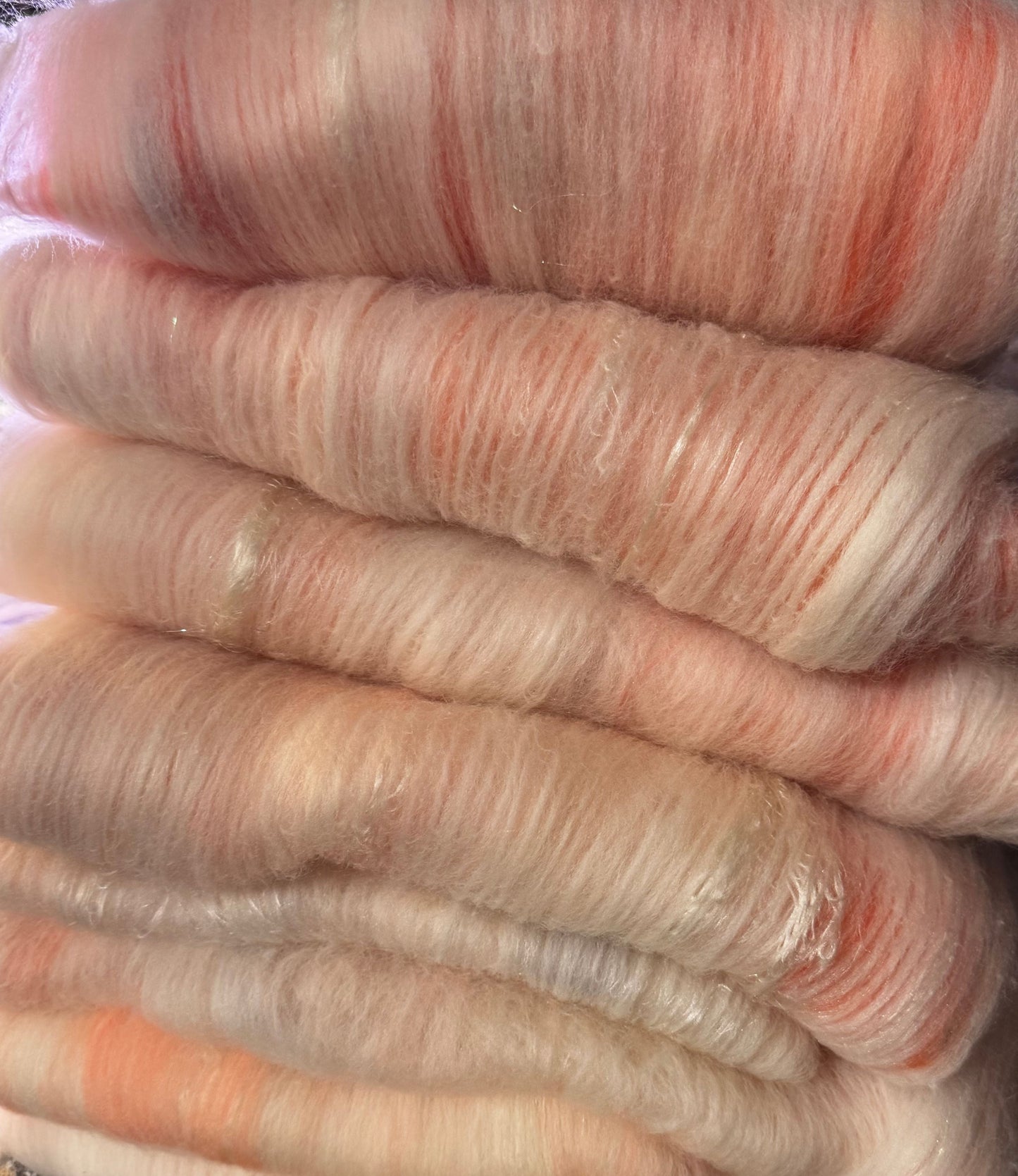 Hand Dyed and Blended Fiber Batts