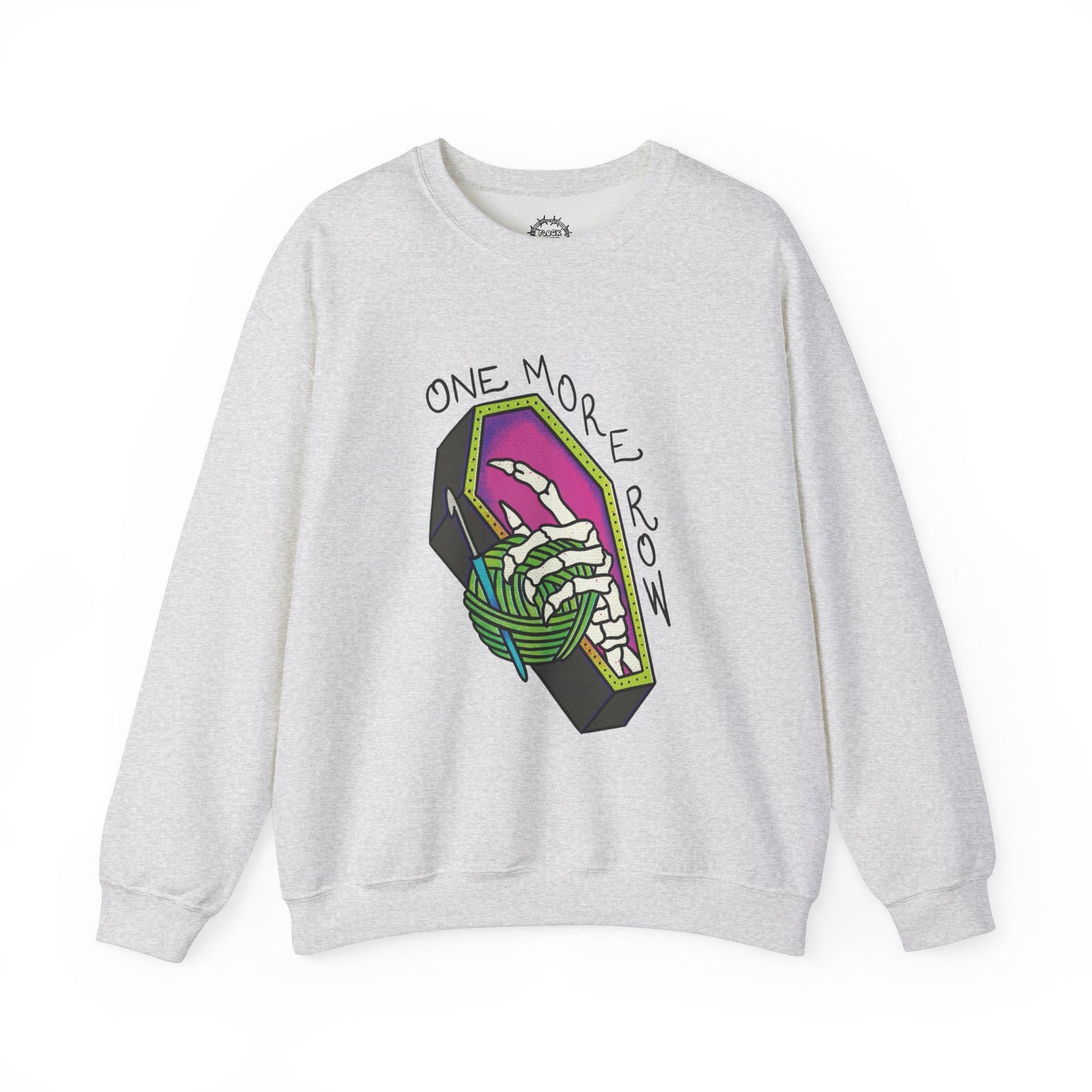 One More Row Crewneck | Cozy Sweatshirt for Yarn Lovers