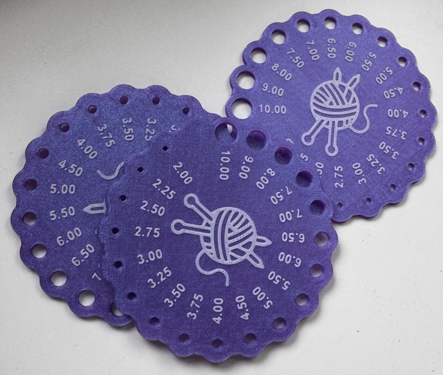 Knitting Needle Gauge Card | Measure Needles with Ease