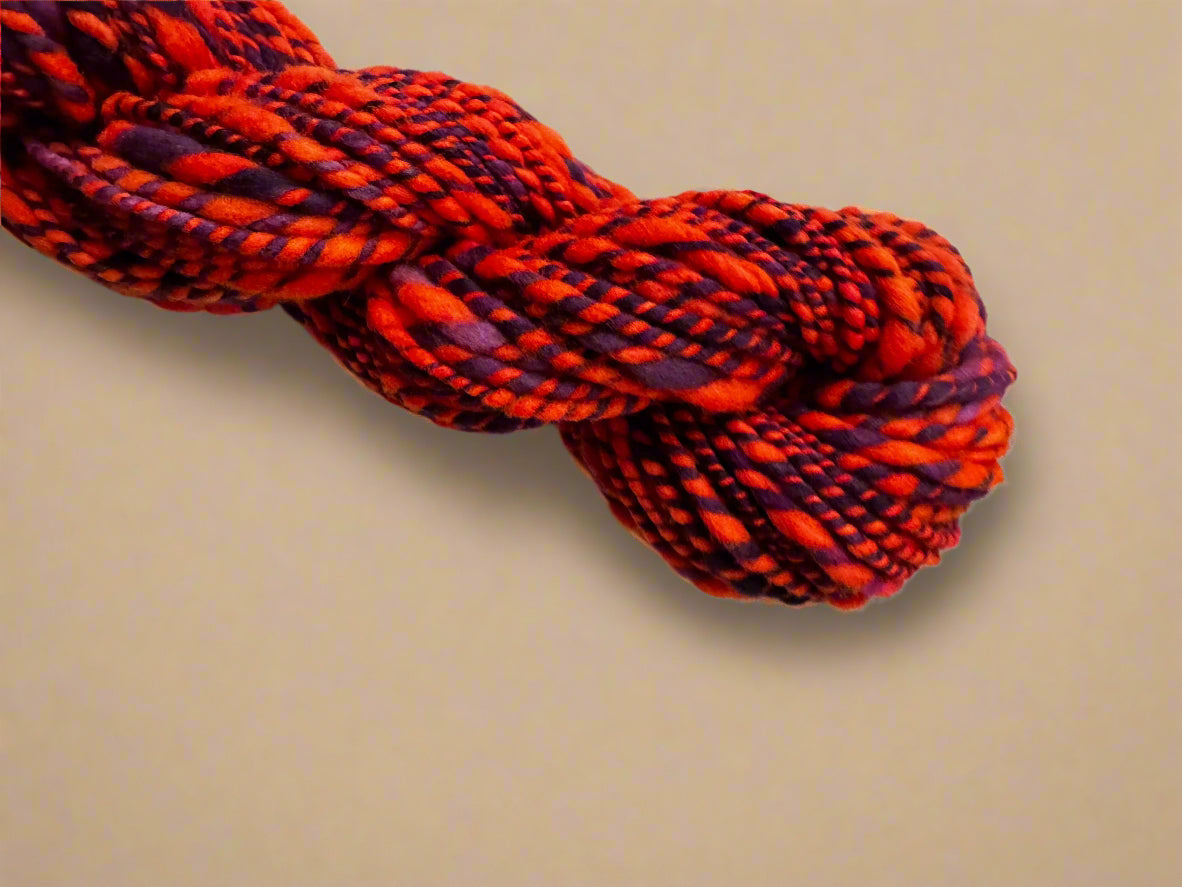 Hand Spun Dropout Yarn | Aran Weight Rambouillet