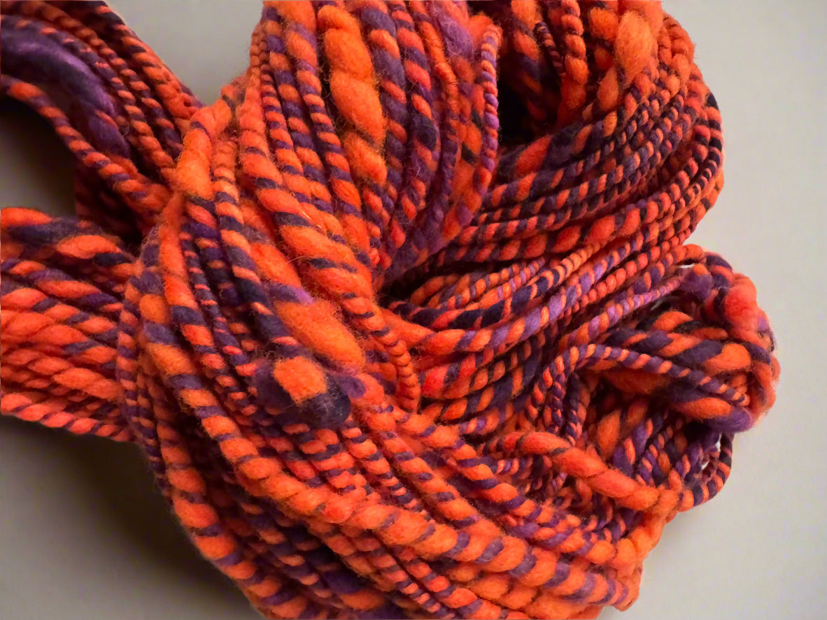 Hand Spun Dropout Yarn | Aran Weight Rambouillet