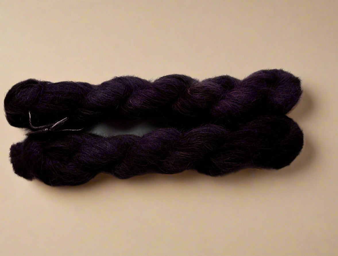 Fluffy Suri Alpaca silk mini hanks