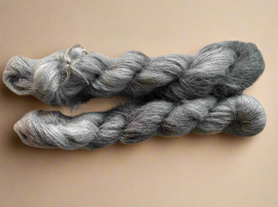Fluffy Suri Alpaca silk mini hanks