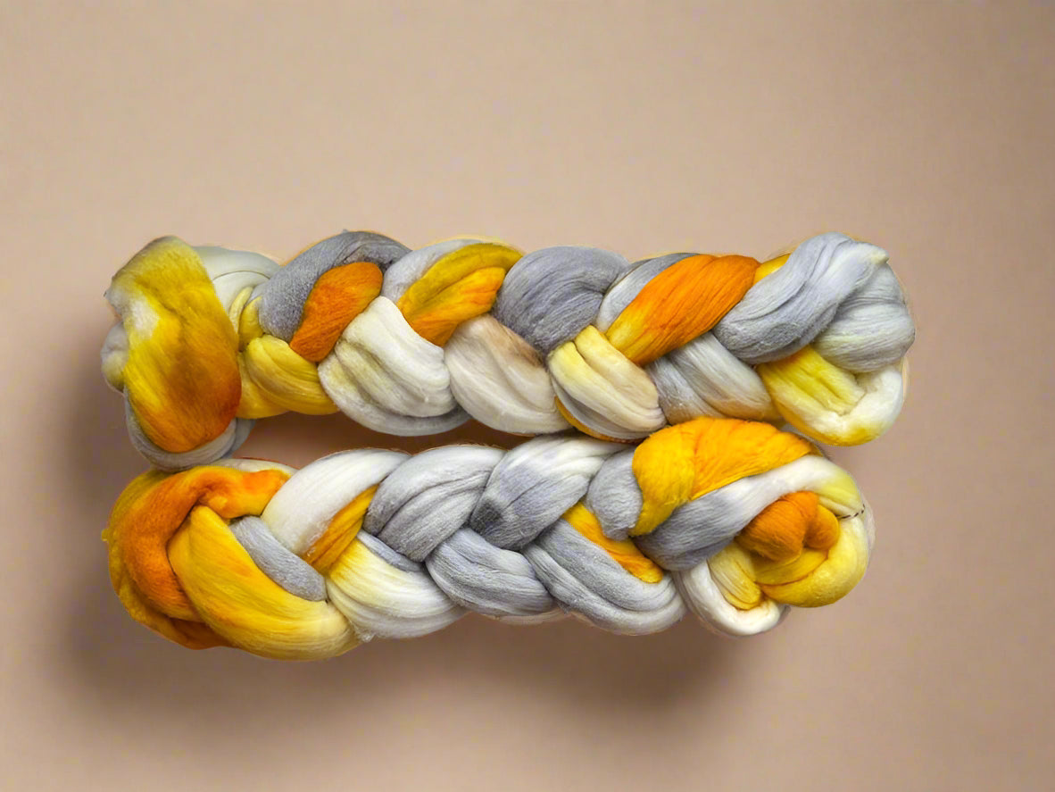 Hand Dyed Fiber Braids