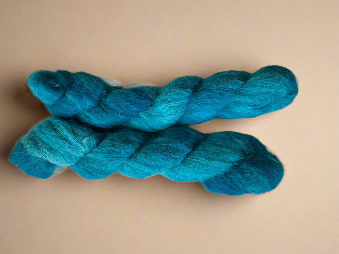 Fluffy Suri Alpaca Silk Mini Hanks | Soft & Luxurious Yarn