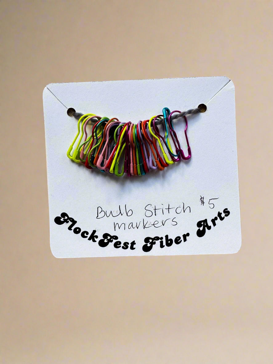 Bulb stitch marker set