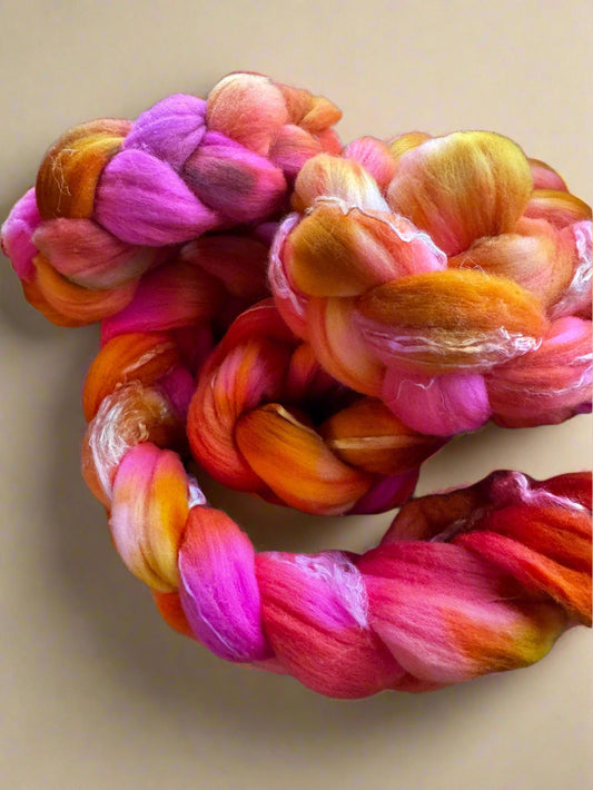 Hand Dyed Fiber Braids