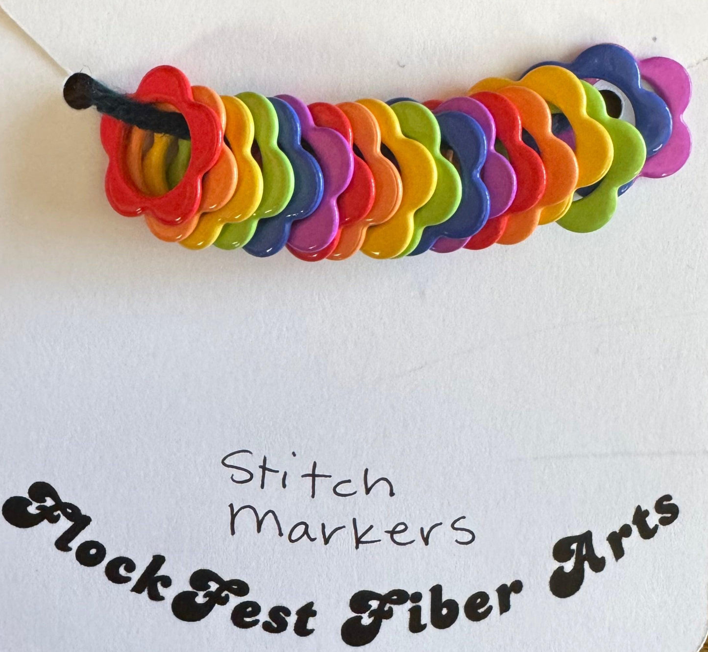 Flower stitch markers