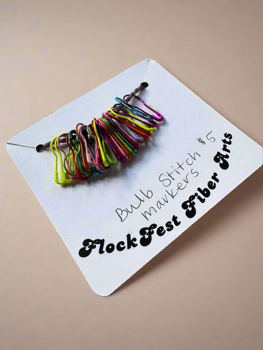 Bulb Stitch Marker Set | Secure & Versatile Knitting Markers