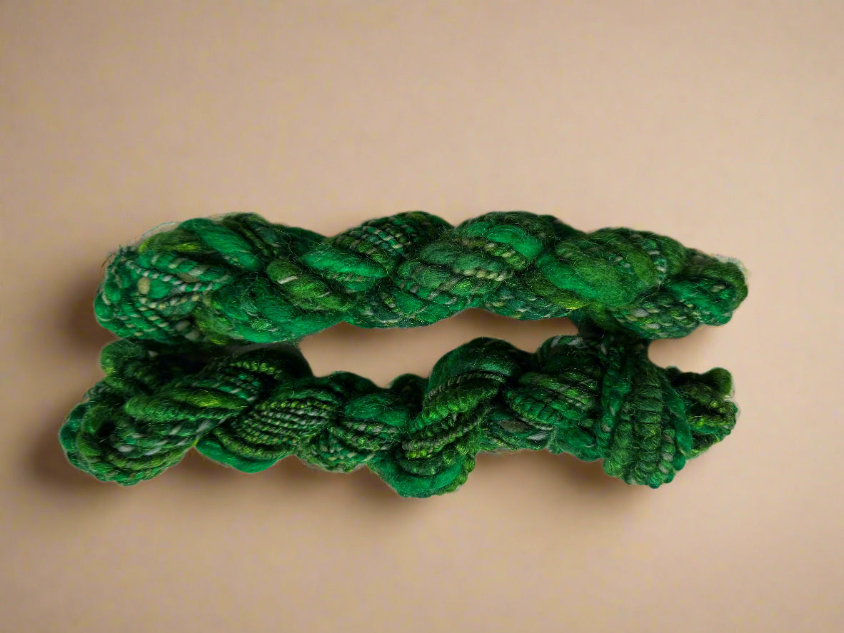 Hand Spun Emerald City Yarn | Unique Hand-Dyed Wool