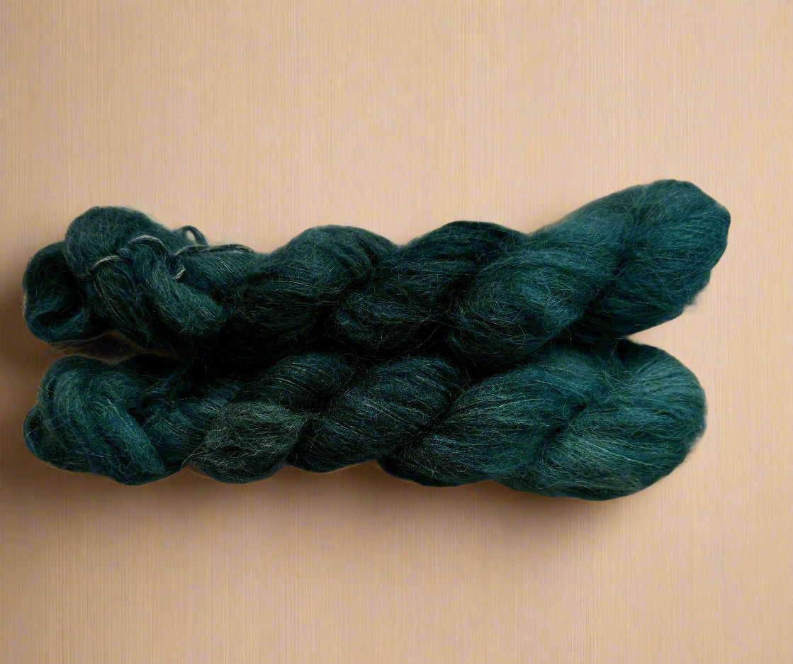 Fluffy Suri Alpaca silk mini hanks