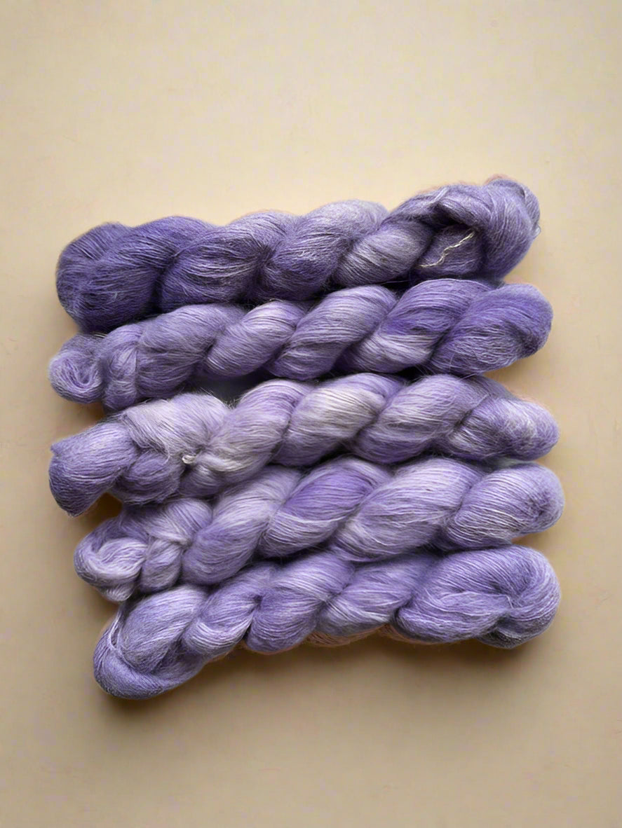 Fluffy Suri Alpaca Silk Mini Hanks | Soft & Luxurious Yarn