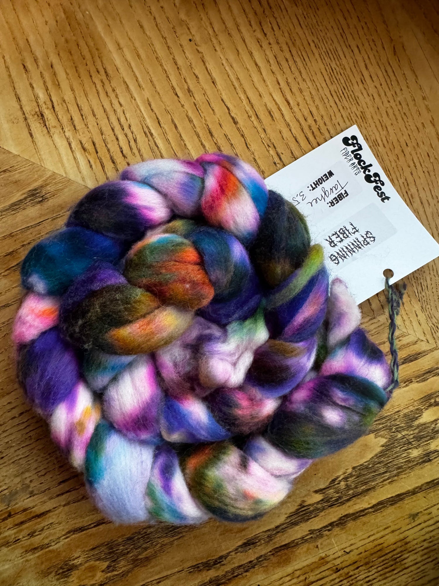 Handspun yarn and fiber