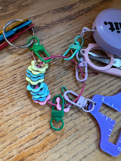 Flower stitch markers