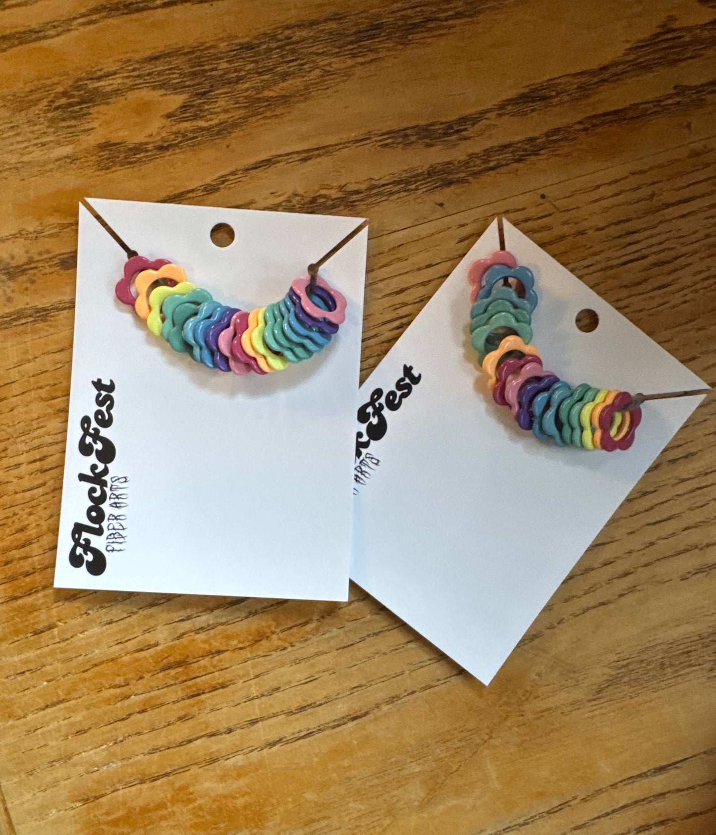 Flower stitch markers