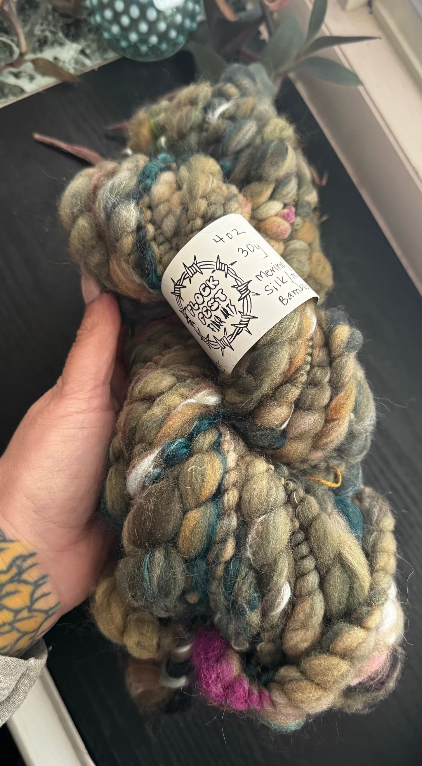 Handspun/handdyed yarn