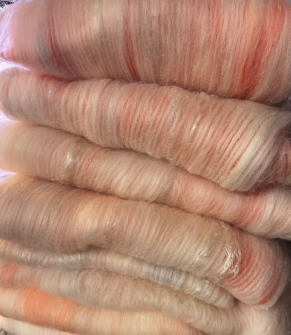 Hand Dyed and Blended Fiber Batts