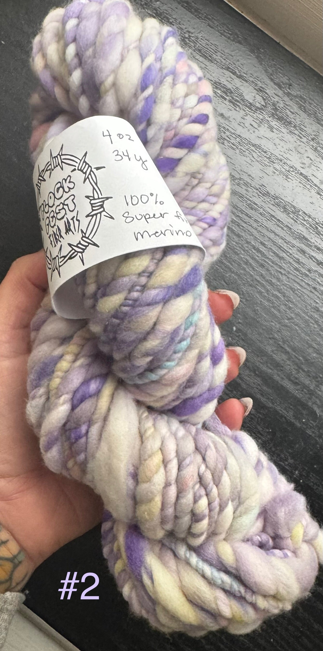 Handspun/handdyed yarn