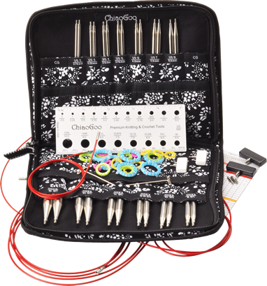 Chiagoo 5" Interchangeable Knitting Needle Set