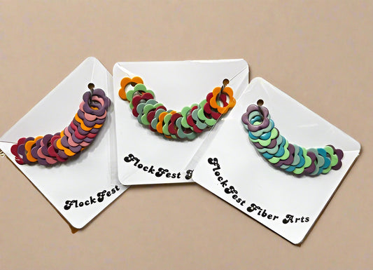 Flower stitch markers