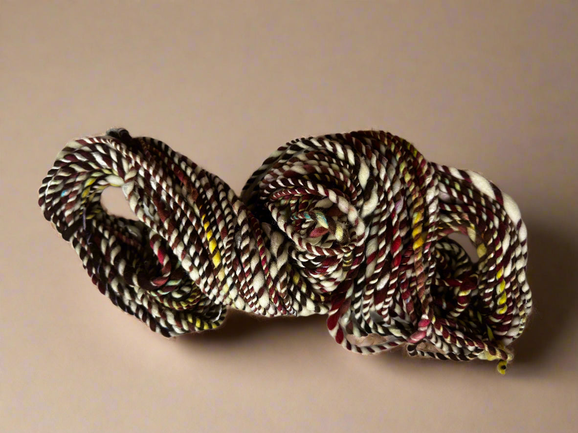 Hand Spun Glacial Tairn Yarn | Aran Weight Luxury Blend