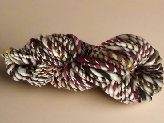 Hand Spun Glacial Tairn Yarn | Aran Weight Luxury Blend