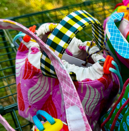 Made 2 order* Handmade quilted knitting or crochet project bag and yarn bowl