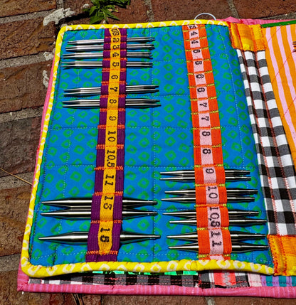 Handmade interchangeable knitting needle case US size 000-15 for Chiaogoo or similar