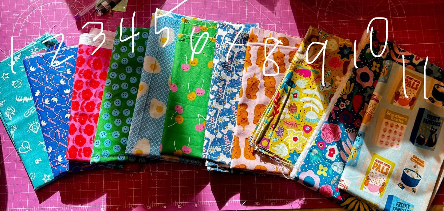 Made 2 order* Handmade quilted knitting or crochet project bag and yarn bowl