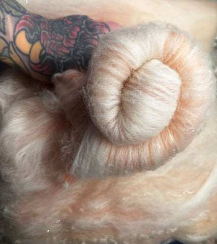 Hand Dyed and Blended Fiber Batts