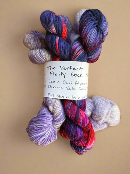 Perfect Fluffy Sock Kit | Soft & Cozy Yarn for Socks